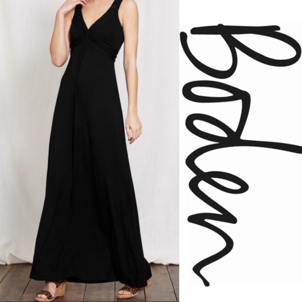 Boden Twist Front Jersey Maxi Sleeveless Dress
